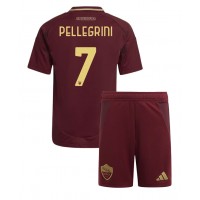 Echipament fotbal AS Roma Lorenzo Pellegrini #7 Tricou Acasa 2024-25 pentru copii maneca scurta (+ Pantaloni scurti)